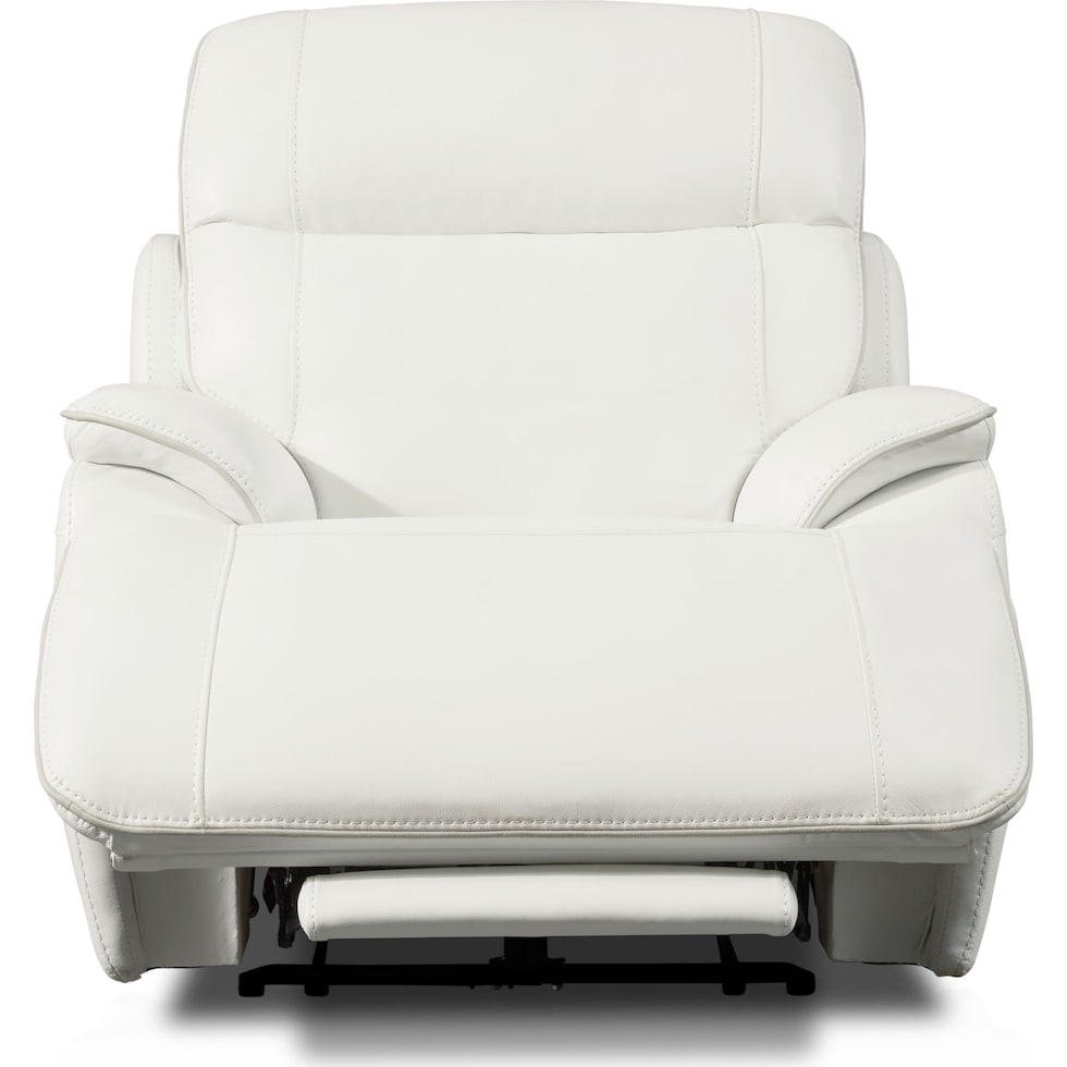 devon white recliner   