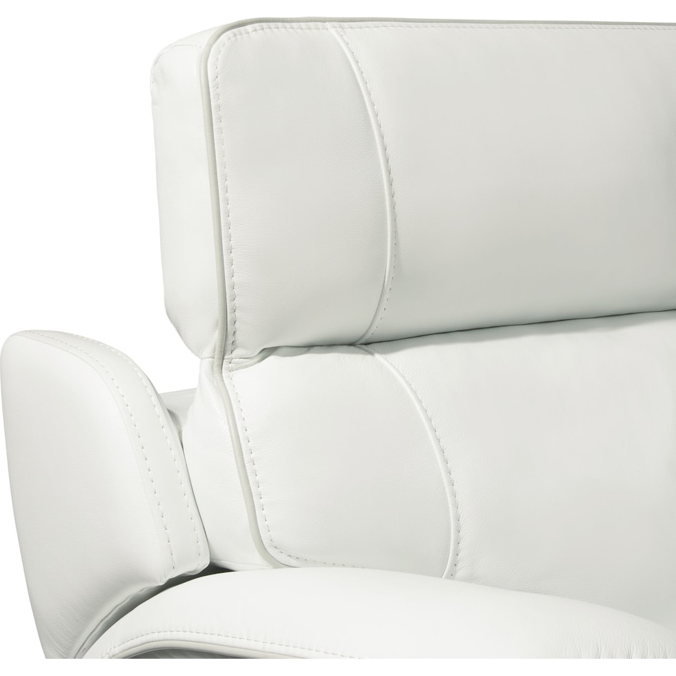 devon white recliner   