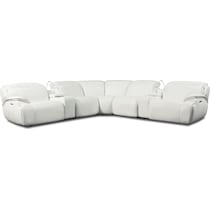 devon white sectional   