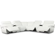 devon white sectional   