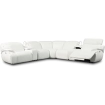 devon white sectional   