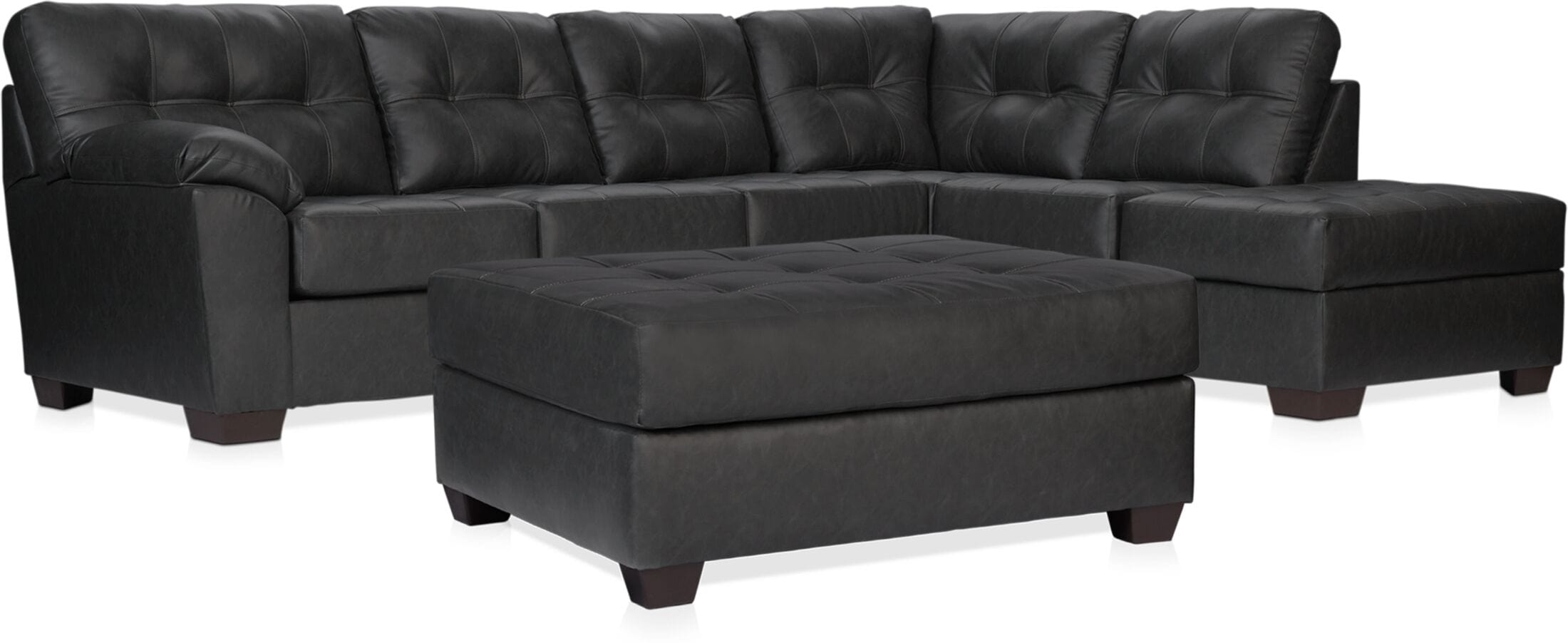 Dexter 2Piece Sectional and Ottoman Set American Signature Furniture