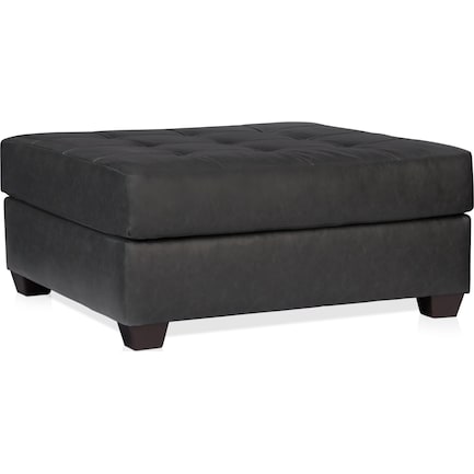 Dexter Ottoman - Charcoal