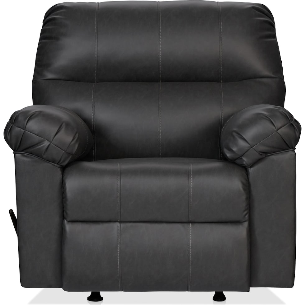 dexter gray rocker recliner   