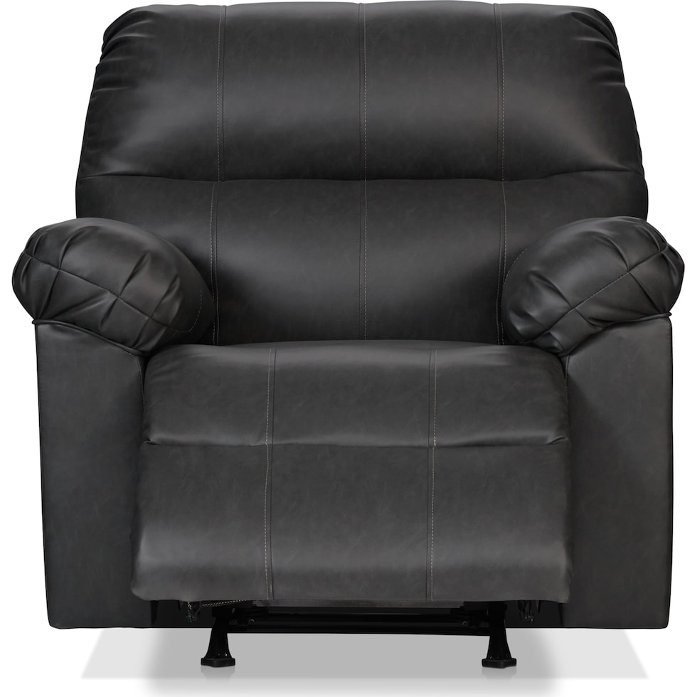 dexter gray rocker recliner   