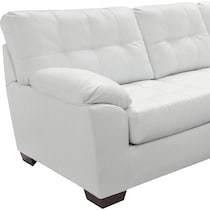 dexter white  pc sectional and ottoman   