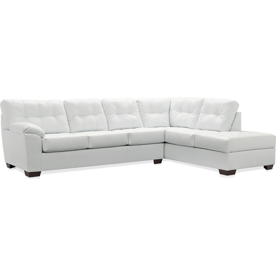dexter white  pc sectional   