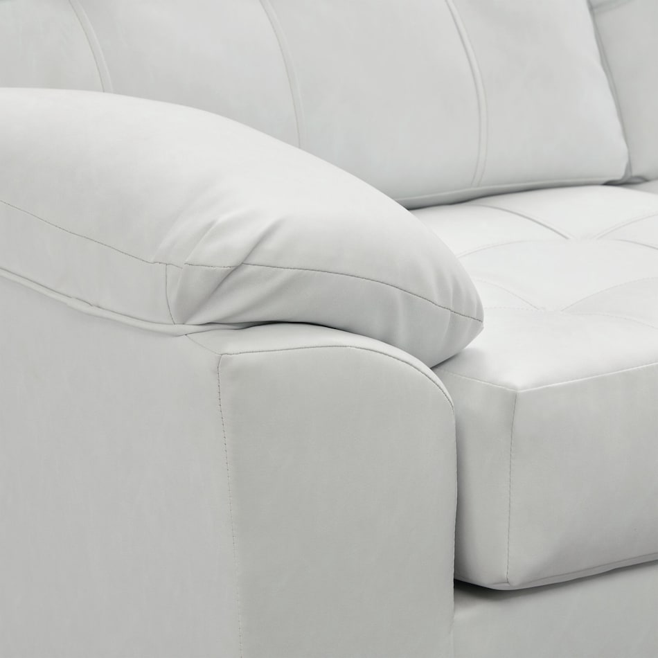 dexter white  pc sectional   