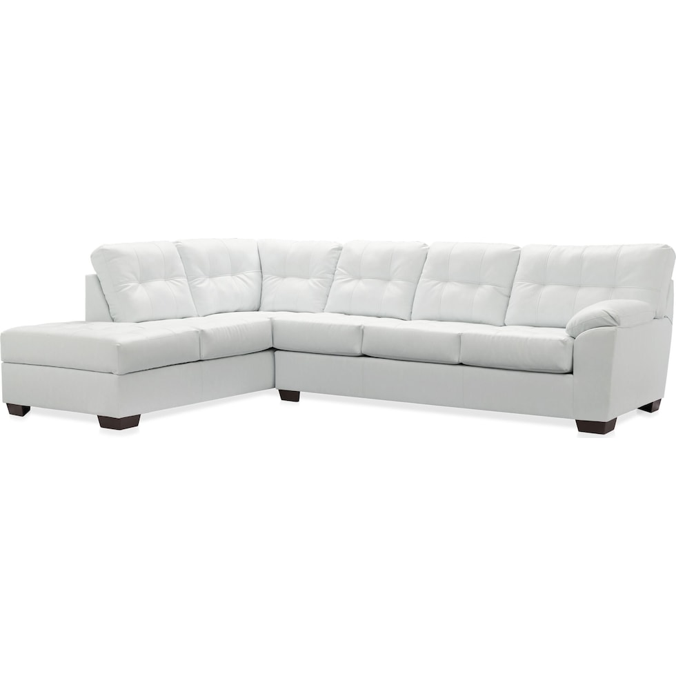 dexter white  pc sectional   