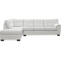 dexter white  pc sectional   