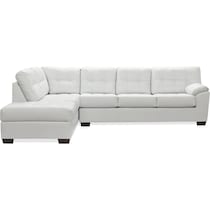 dexter white  pc sectional   