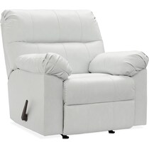 dexter white rocker recliner   