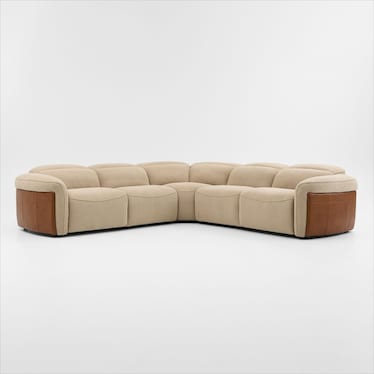 Diaz Dual-Power 5-Piece Reclining Sectional