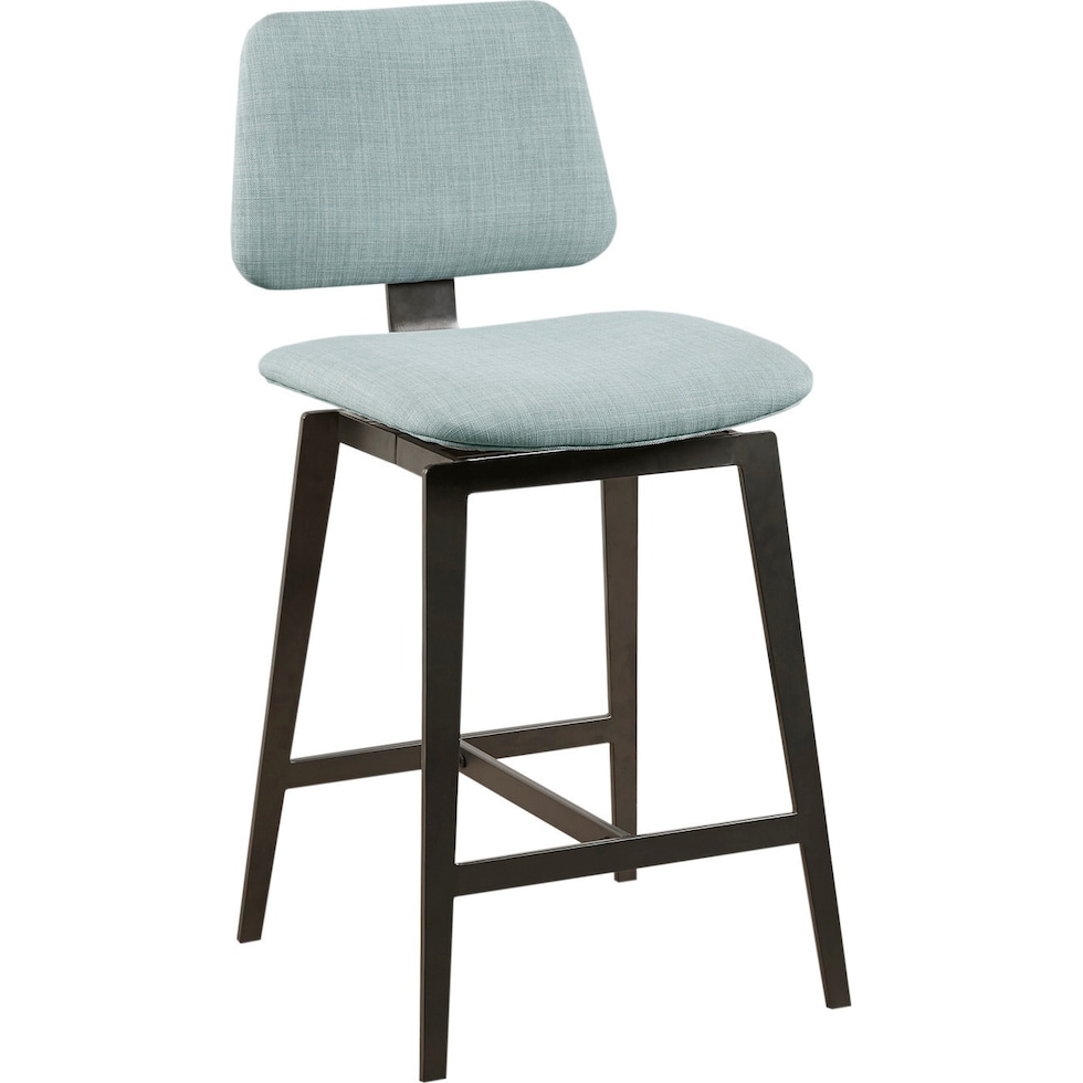 diedra blue counter height stool   