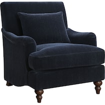 diego blue accent chair   