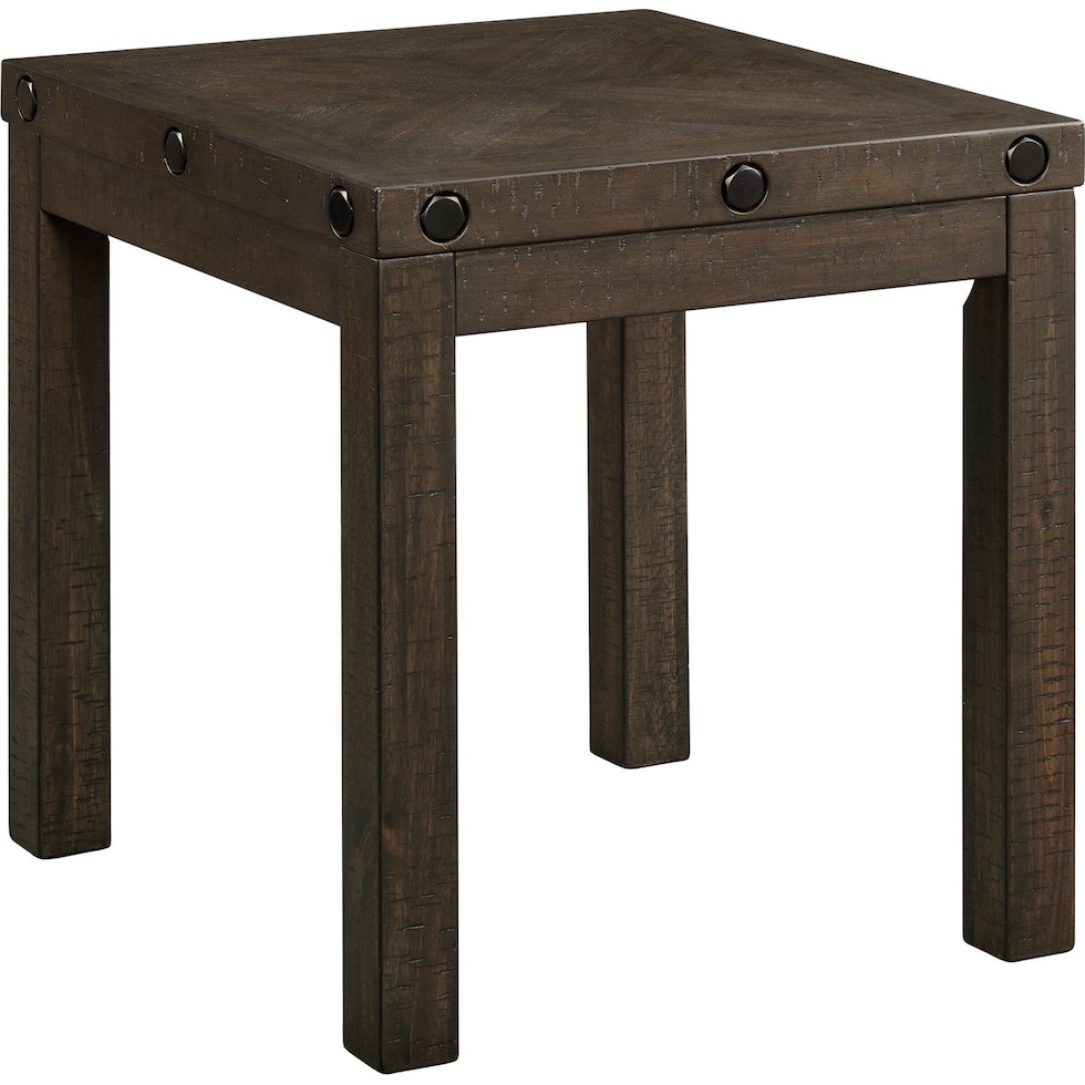 dill gray end table   