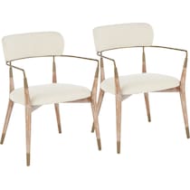 dion white dining chair   