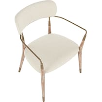 dion white dining chair   