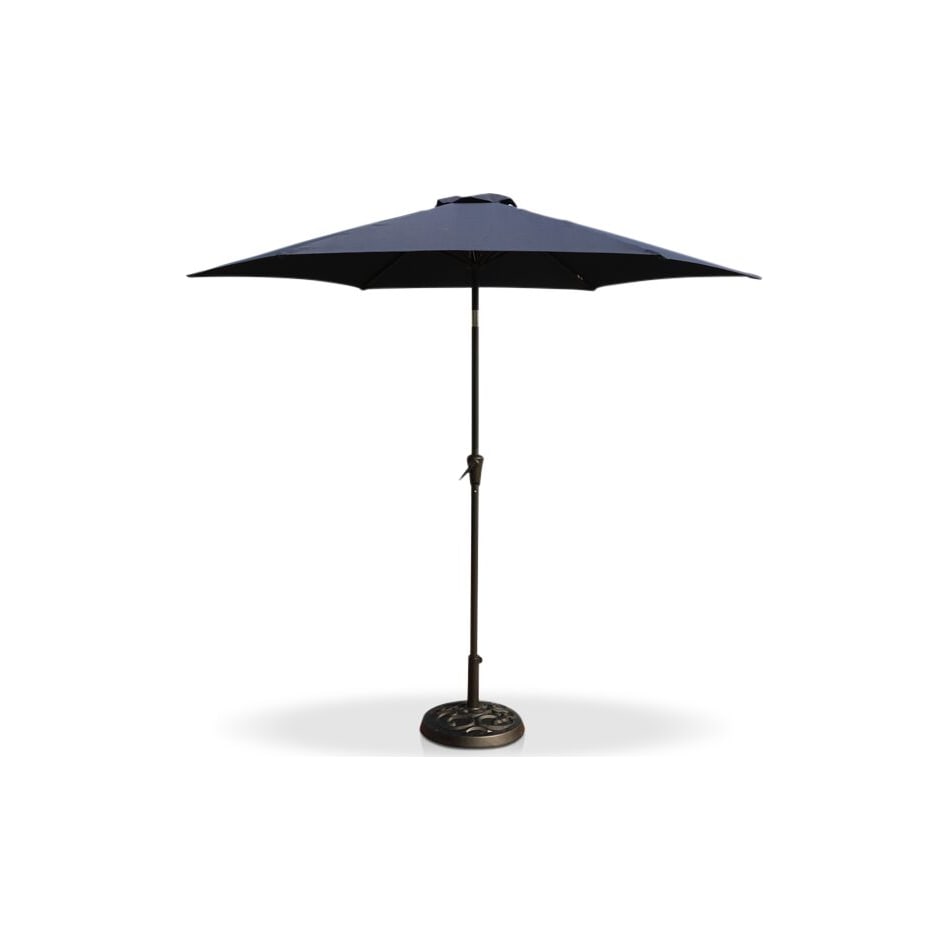 district blue outdoor umbrella   