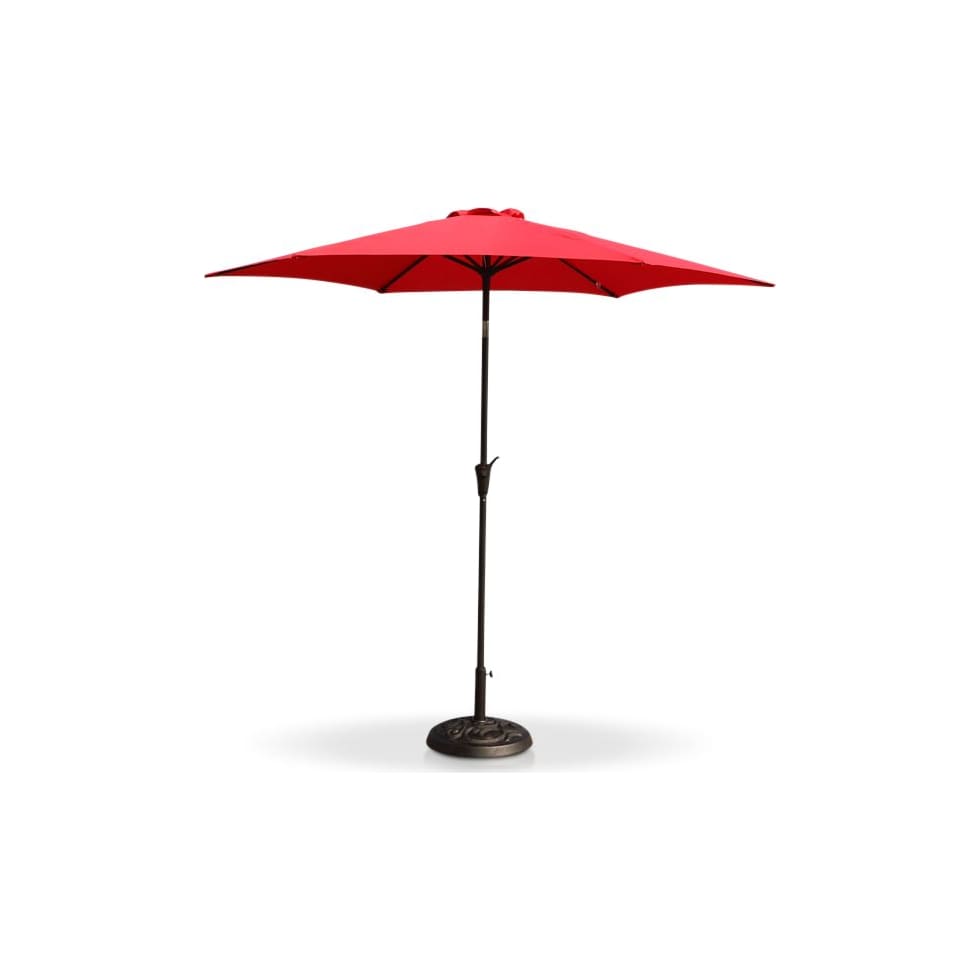 district red outdoor umbrella   