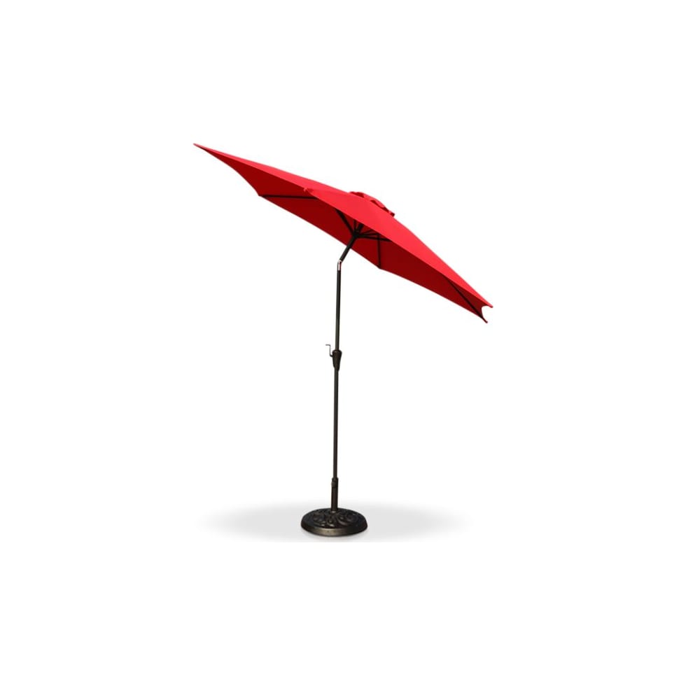 district red outdoor umbrella   