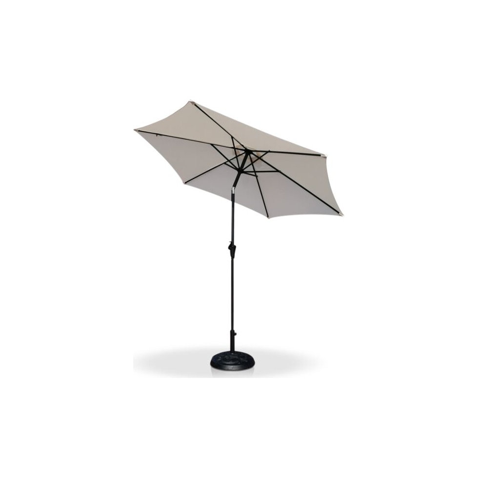 district white outdoor umbrella   