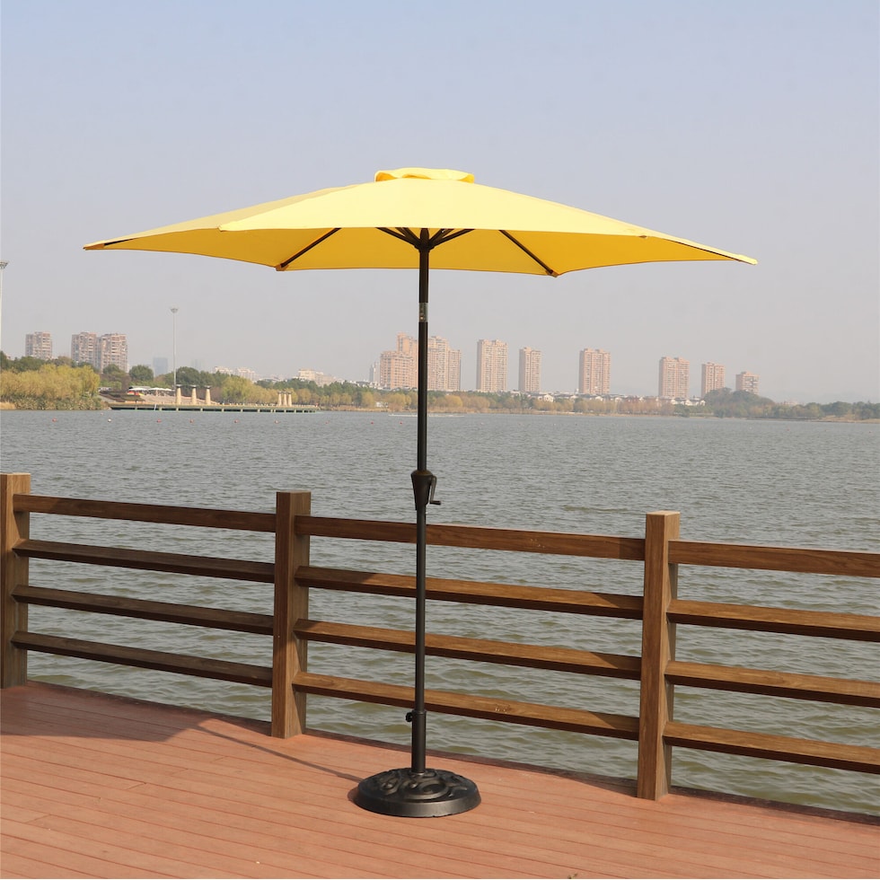 district yellow outdoor umbrella   