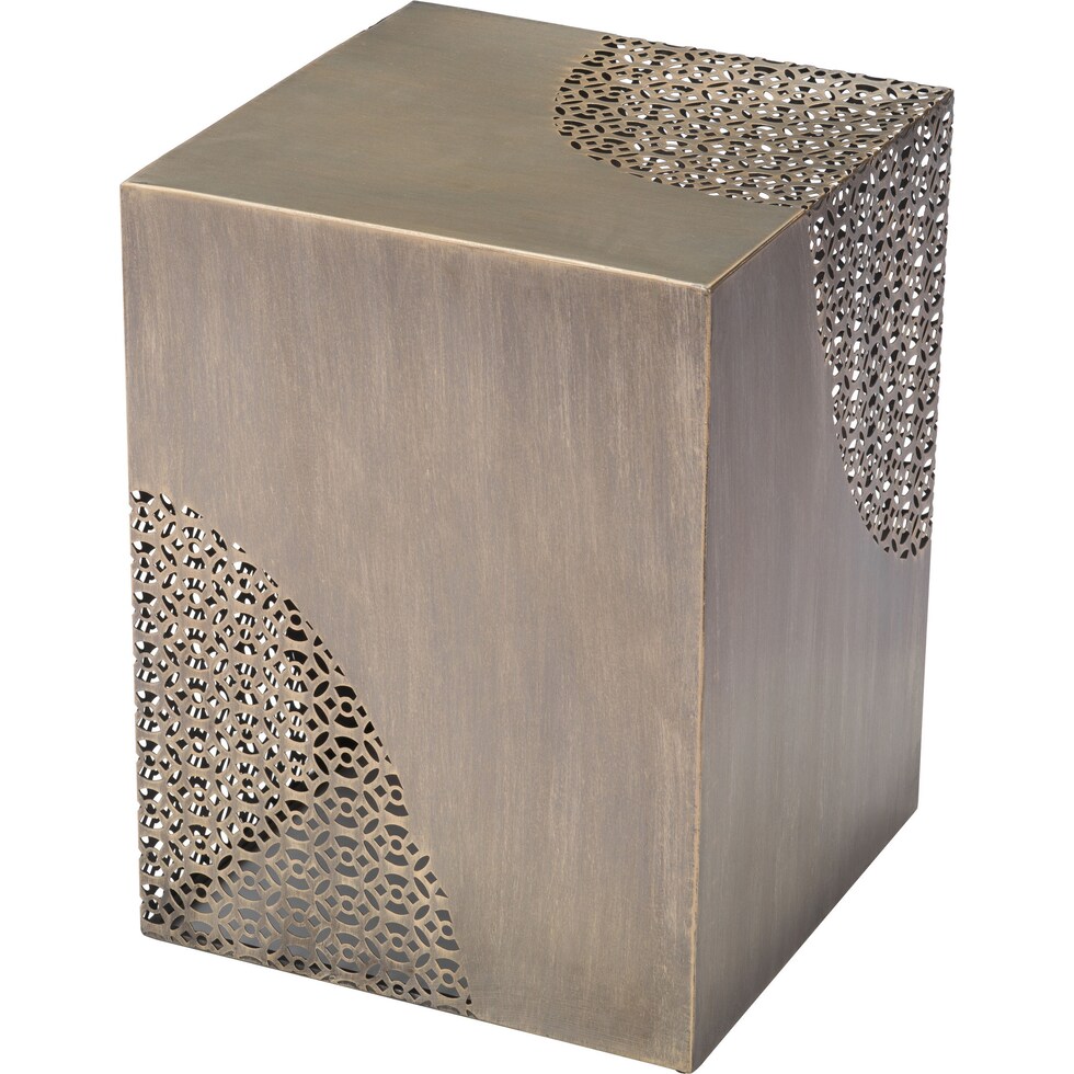 divergent gold accent table   