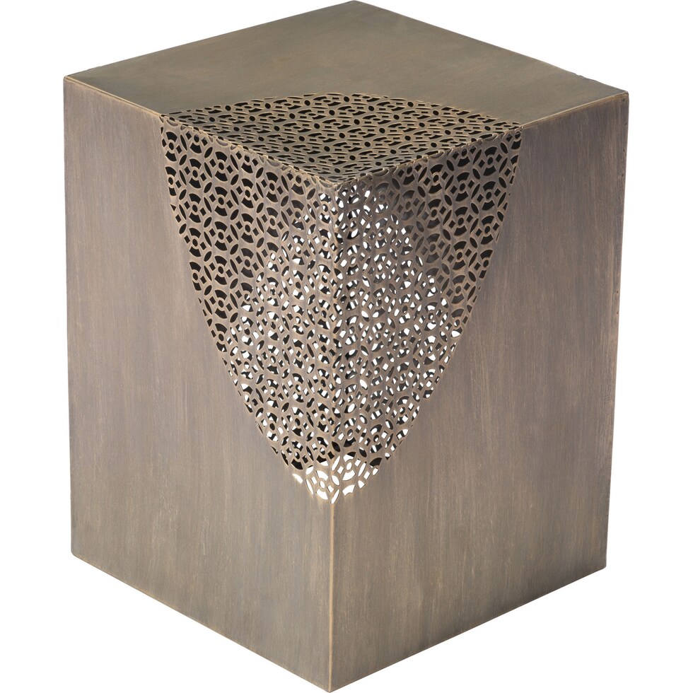 divergent gold accent table   