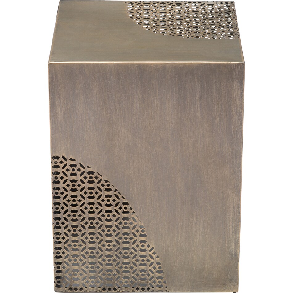 divergent gold accent table   