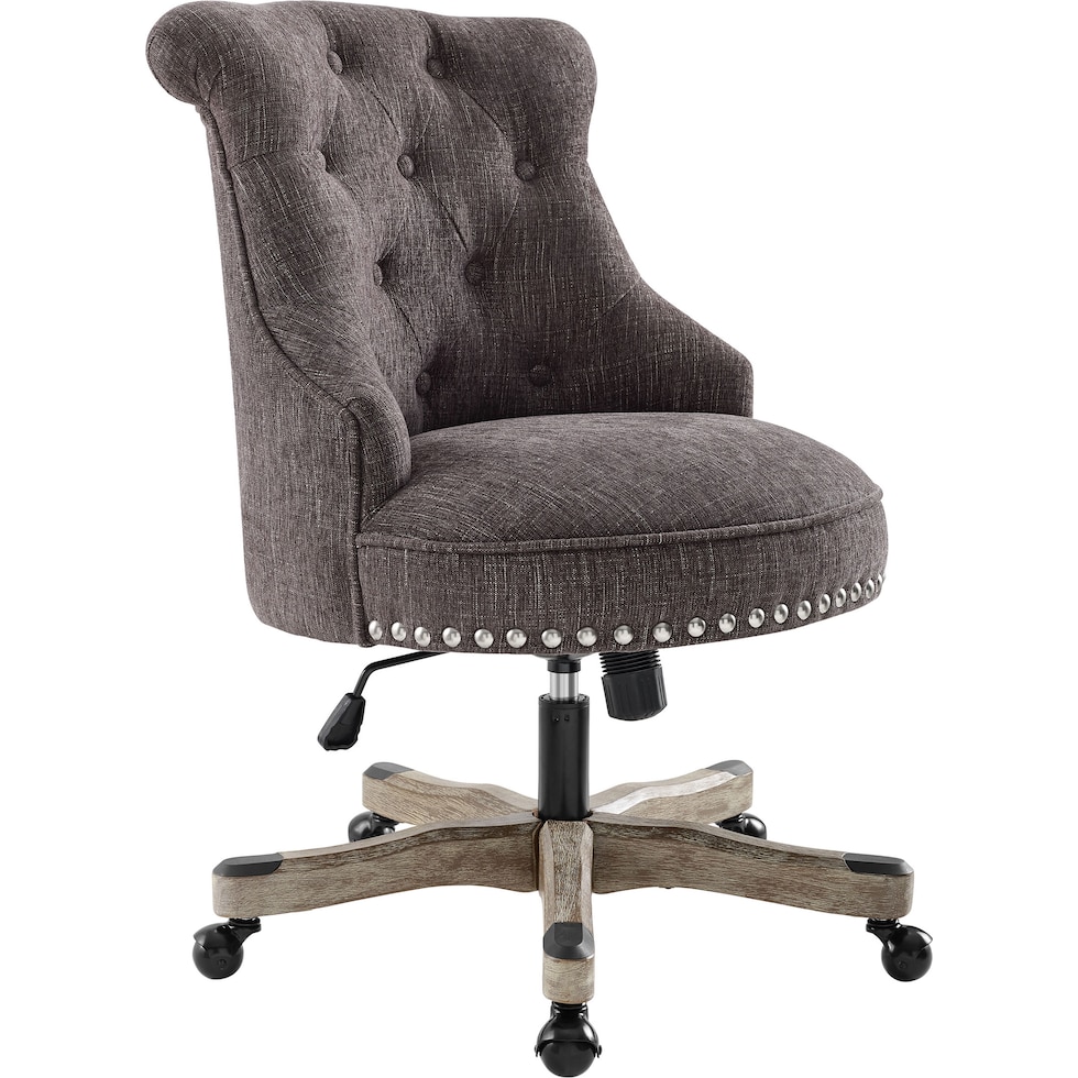 dixie gray office chair   