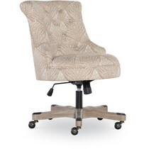 dixie light brown office chair   