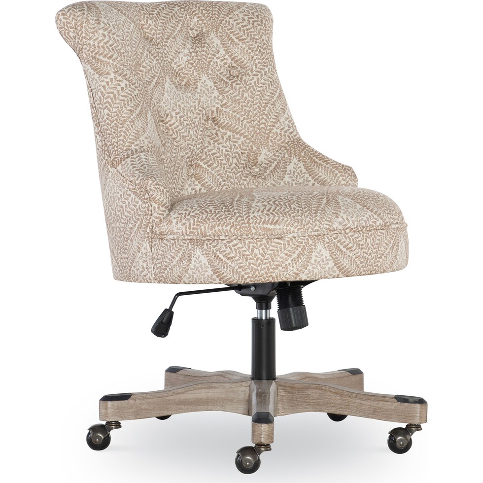 dixie light brown office chair   