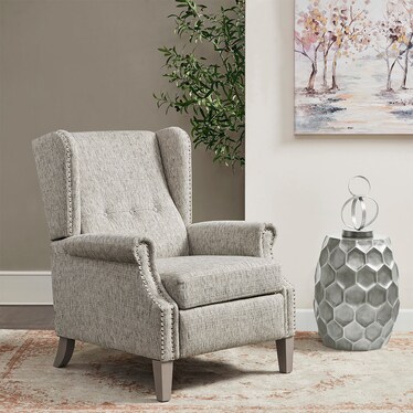 Dixon Push-Back Recliner - Gray