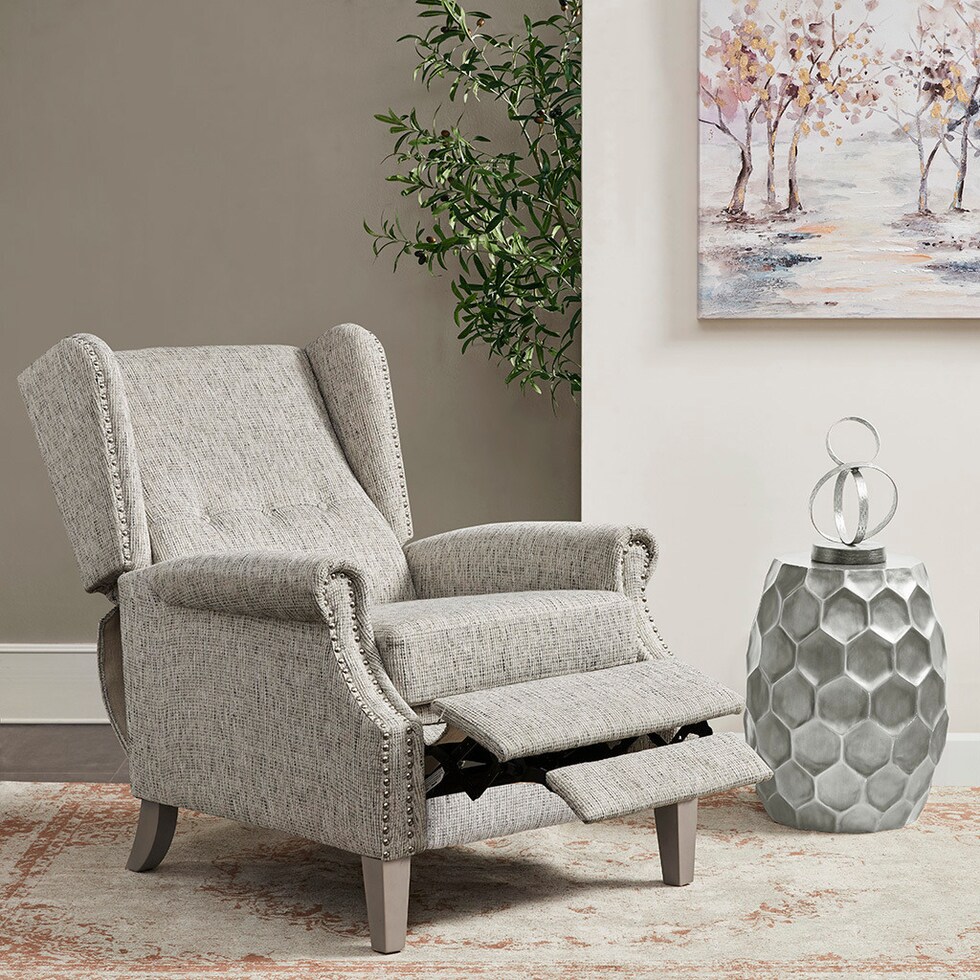 dixon gray manual recliner   