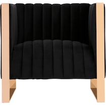 dobrev black accent chair   