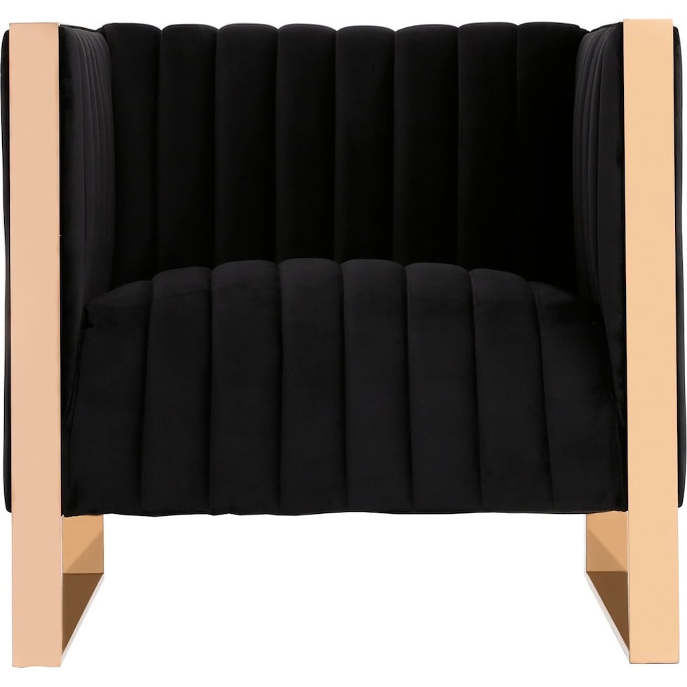 dobrev black accent chair   