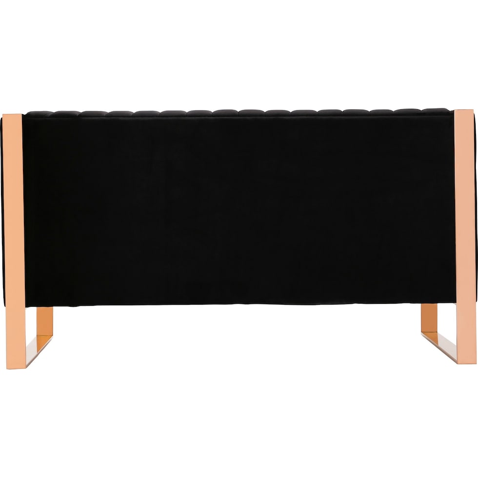 dobrev black loveseat   