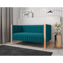 dobrev blue loveseat   