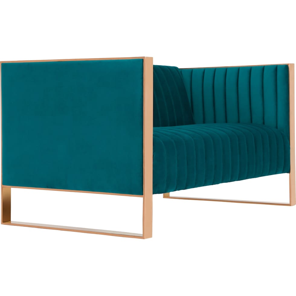 dobrev blue loveseat   