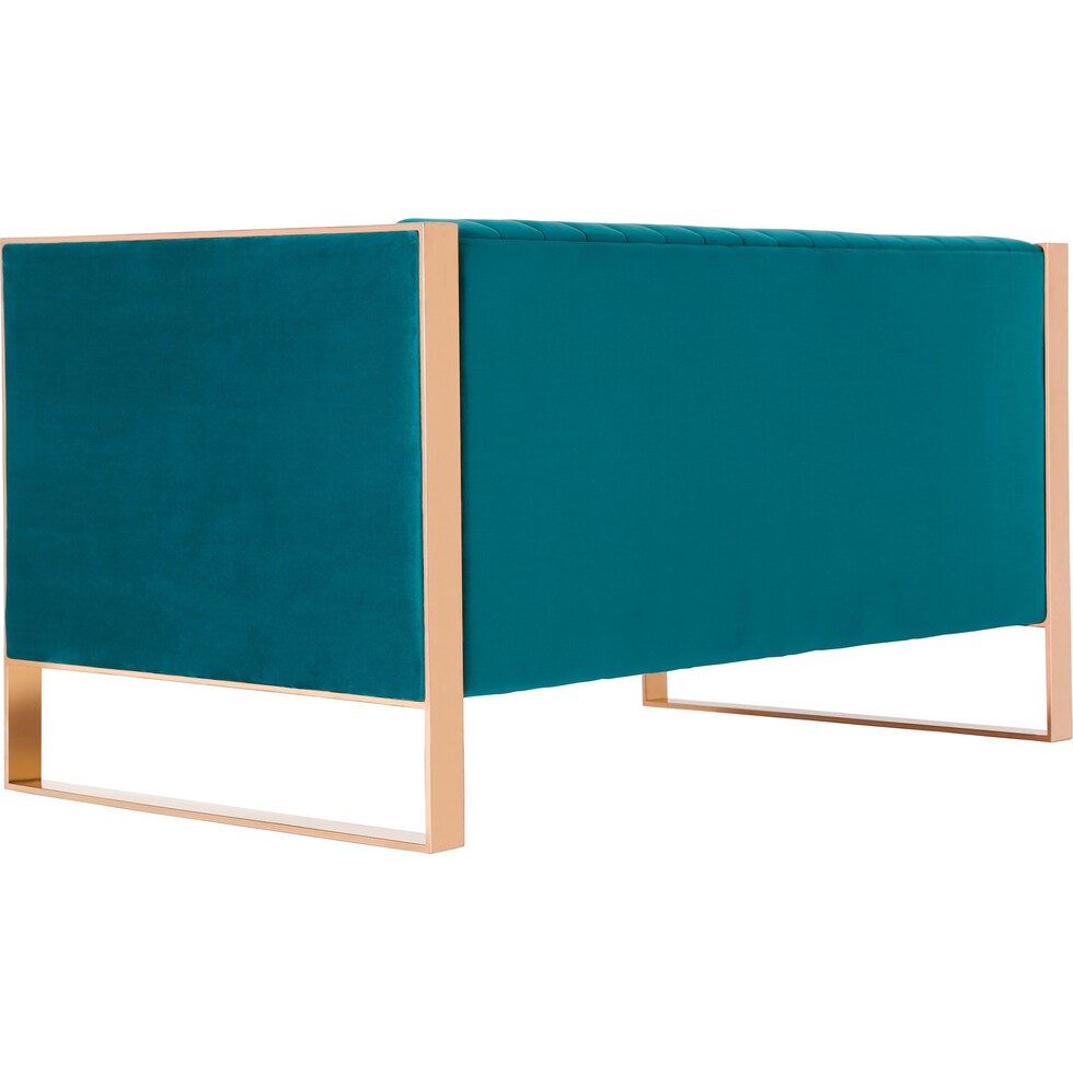 dobrev blue loveseat   