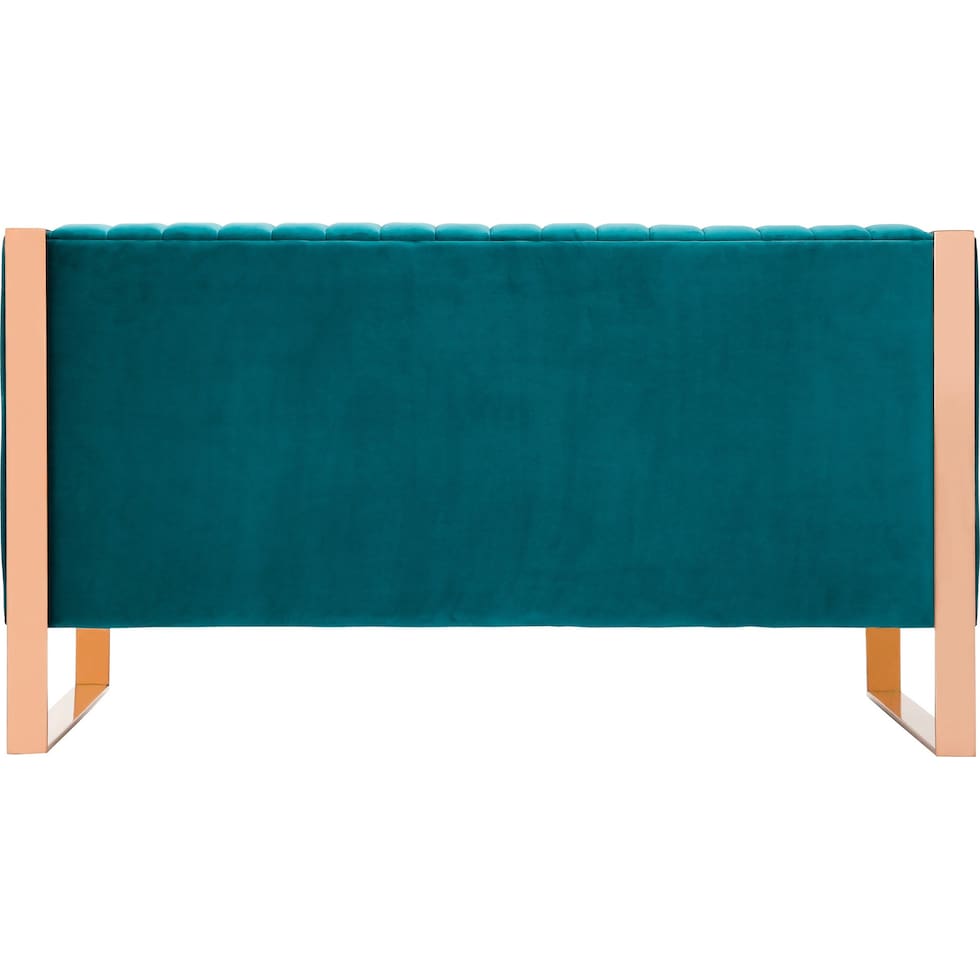 dobrev blue loveseat   