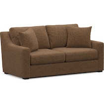 dobson dark brown loveseat   