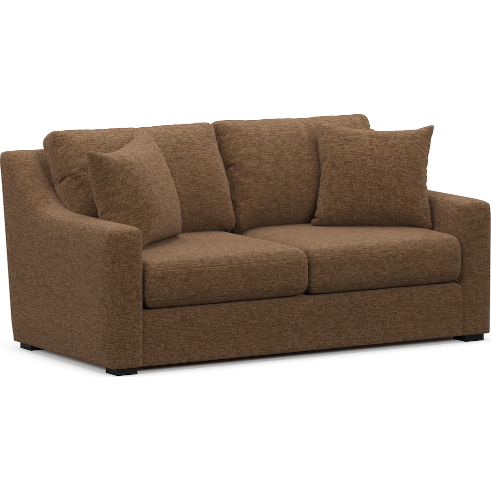 dobson dark brown loveseat   