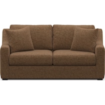 dobson dark brown loveseat   