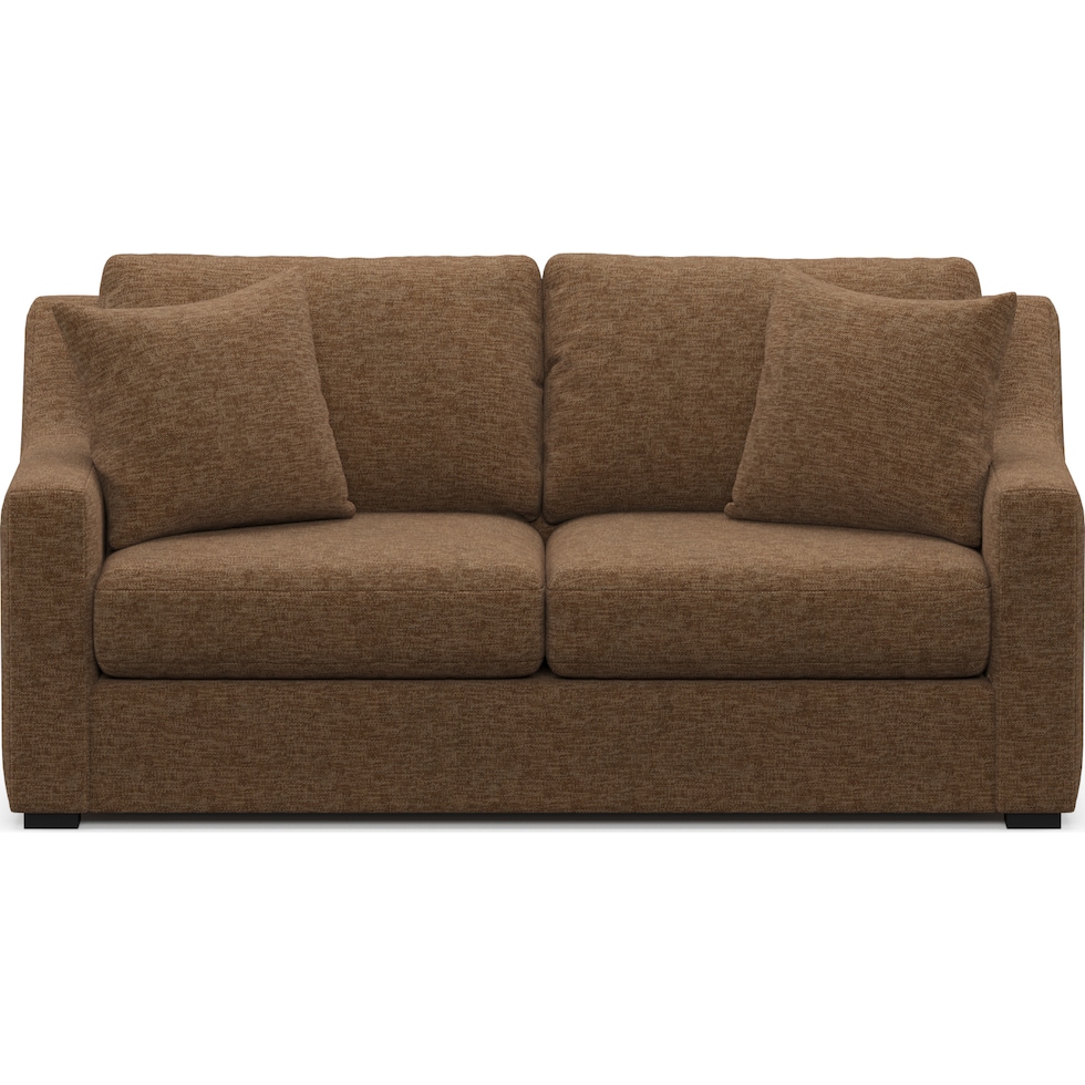 dobson dark brown loveseat   