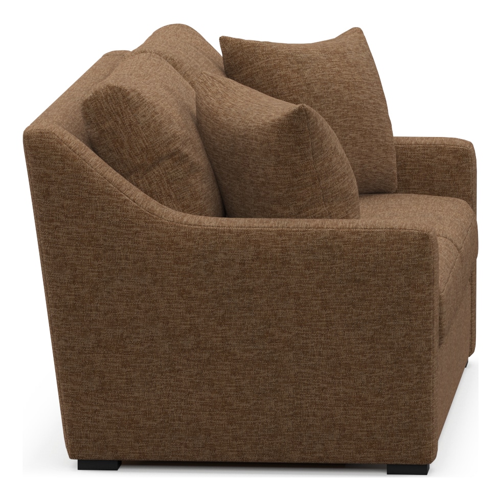 dobson dark brown loveseat   