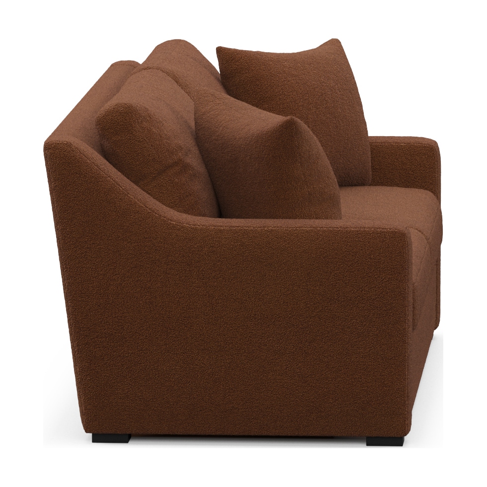 dobson dark brown sofa   
