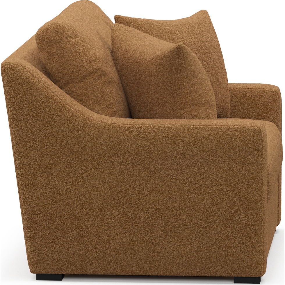 dobson light brown chair and a half   