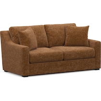 dobson light brown loveseat   